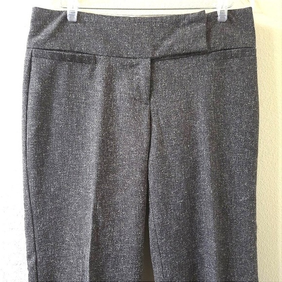 Maurices Womens Gray Tweed Wide Leg Dress Pants Short Size 7 8 - Picture 2 of 5